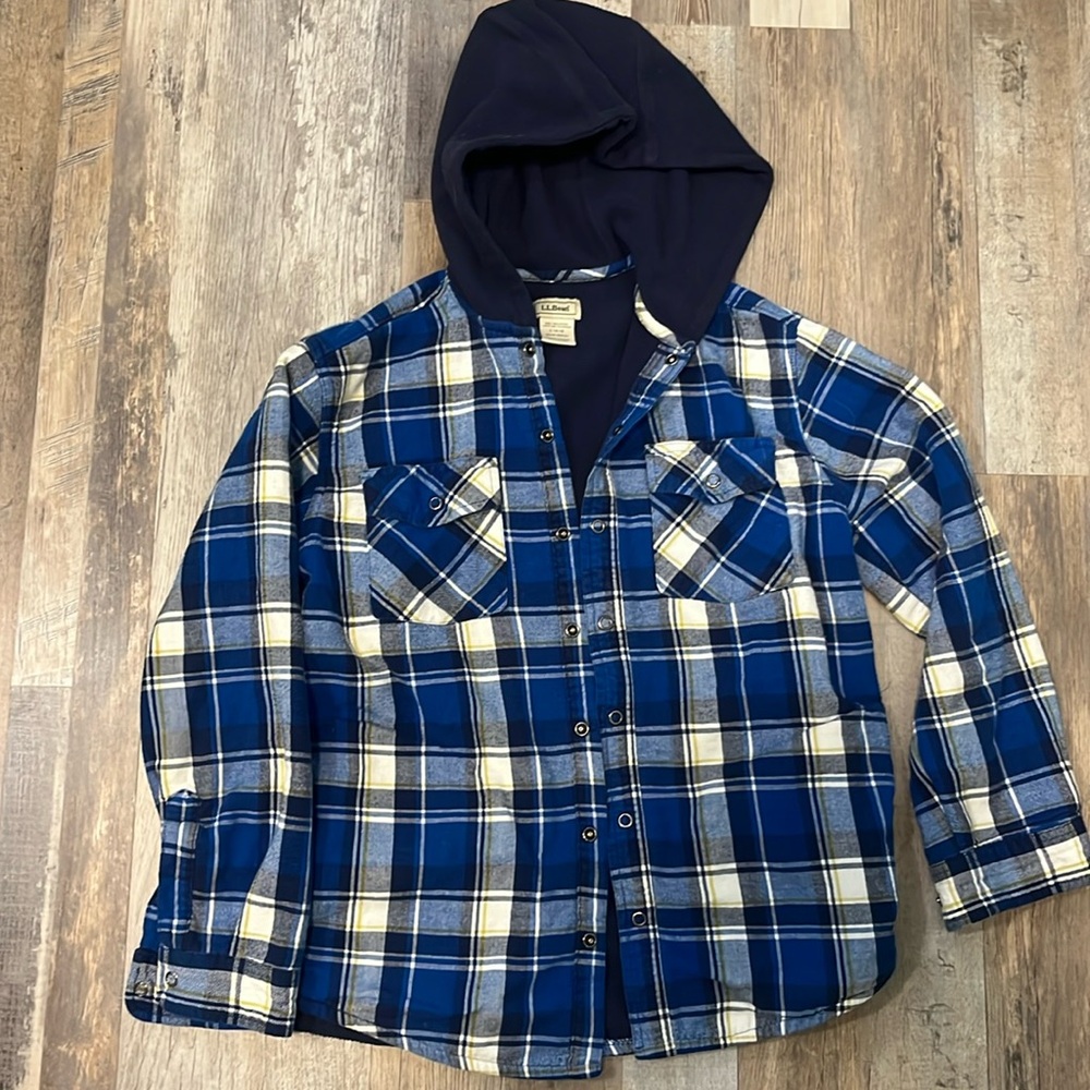 LL Bean fleece lined flannel